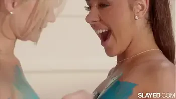 SLAYED Gorgeous duo Lika & Vanna devour each other