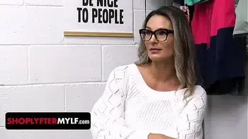 Stepmom Mandy Rhea Caught Stealing By Stepson Officer Get Fucked In The Backroom - Shoplyfter Mylf