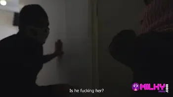 Milf with a big ass is horny and wants three cocks to fuck