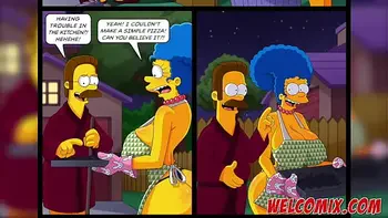 Flandis Fucking The Simptoons Hotties! Pepperoni pizza! The Simptoons