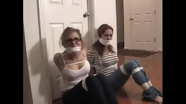 SeXy Babysitters Pixie (pXe Katie Powers) & Ashley Graham ALL Tied UP & GaGGeD!