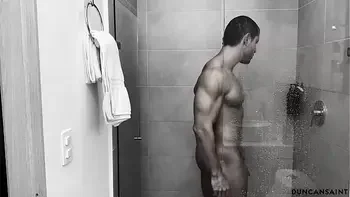 She caught him in the shower