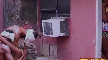 STEP MOM GAVE TWO STEP SON HER FRIEND TO FUCK - AFREICAN THREESOME