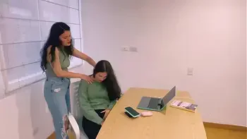 My husband hires a lesbian secretary and she doesn't know that I ended up having sex with her.