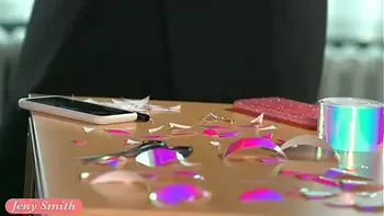 Tape instead of clothes. Jeny Smith poses naked in public covered with sticky tape