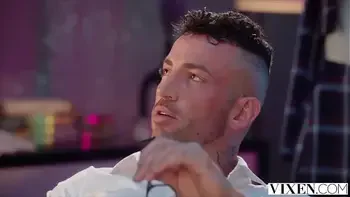 VIXEN Insatiable Xxlayna can't keep her hands off her boss