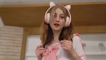 Interracial GANG BANG 7 ON 1 with skinny babe Sasha Paige