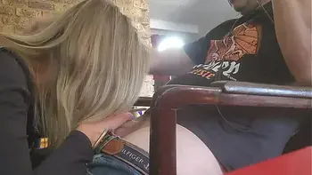 My stepmom sucking my dick while i play xbox real taboo