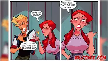 A very hot teacher and crazy about sex! Pervert Sex Toons