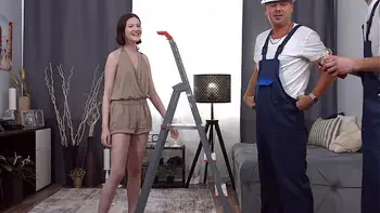 Slim teen double penetrated