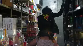 Horny BBW Gets Fucked At The Local 7- Eleven