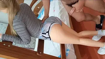 Things that happen when we are alone at home with my sensual blonde stepdaughter... she manages a desirable ass to fuck daily