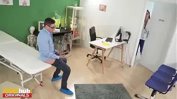 FAKEhub - slutty nurse with big tits collects cum samples in her pussy before asking for anal sex