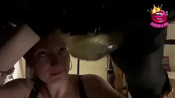 Close up ruined multiple times into a glass on milking table