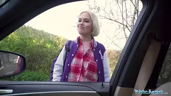 Public Agent Cute looking blonde picked up and fucked hard in her soaking wet pussy