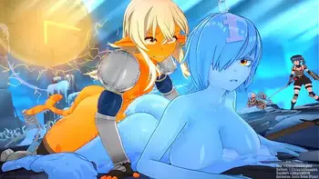 futa shark and slime girl
