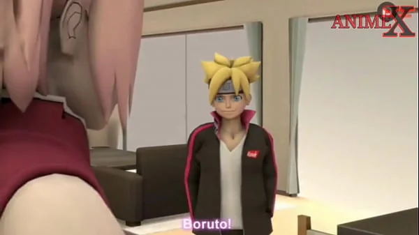 Boruto y sakura hentai 3d