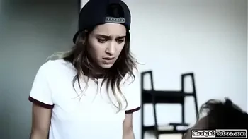 Stepbrother fucks his lesbian stepsister