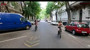 Mel and Sissi have sex on the street