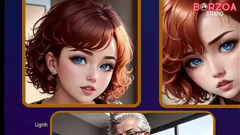 Step-Grand-Daddy's big dick cum's in mouth to virgin teen in school office