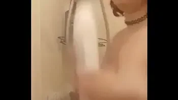 In the shower getting ready for some dick tonight