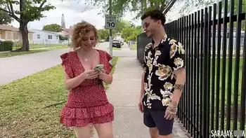 Curvy Cougar Sara Jay Fucked By Big Dick Young Stud!