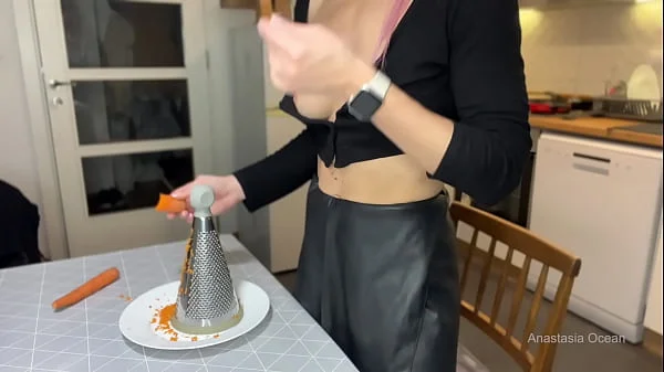 Cooking downblouse. Hotwife’s diary