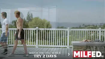 Busty Step Mom Breastfeeding her Young & New Step Son