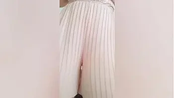 Young cutie in pink dress playing with her big tits in front of the camera - DepravedMinx