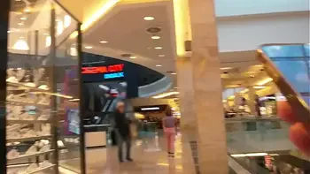 CUMWALK and WETTING in the SHOPPING MALL