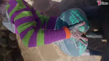 Tattooed girl with pierced pussy gets ANAL fucked outdoors