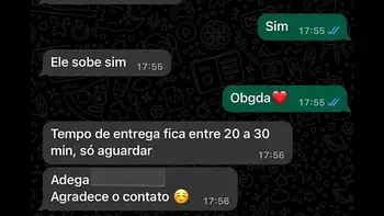 Entregador recebeu o pagamento de outra forma