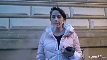 GERMAN SCOUT - HUGE NATURAL TITS TEEN FUCK FOR CASH AT REAL PICKUP CASTING