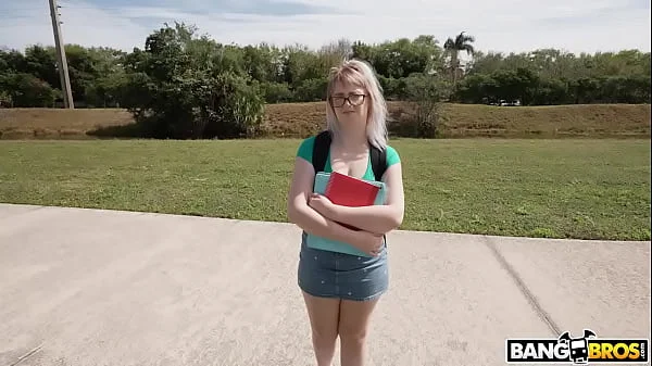 Nerdy Blonde Takes Big Dick