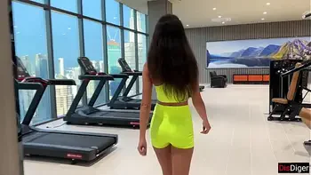 Fit girl Fucking after gym and love cum on her face - Cumwalk