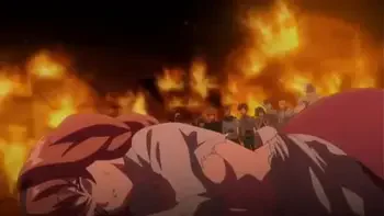 【エロアニメ】村娘が村人達の目の前で服を剥かれて犯されてしまう…