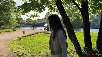 Girlfriend gets orgasms in a public park and I control it with a toy from Flirtwithsb