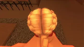 Roblox girl sucking a small cock of his royal boyfriend