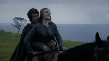 Yara Greyjoy hot moments game of thrones Gemma Whelan and Indira Varma.