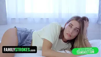 FamilyStrokes - Gorgeous Babe Offers Her Pussy To Stepbro For Some Extra Cash
