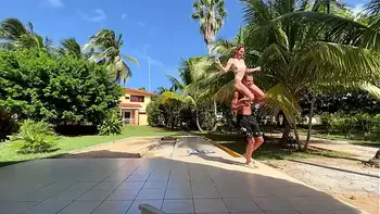 YouTube Show: Strip Game Beer Pong with Mini Bikini Beauty