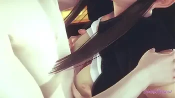 Pokemon Hentai - Hilda Blowjob and boobjob (Uncensored) - Japanese Asian Manga anime game porn