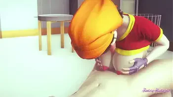 Dragon Ball Hentai - Pan cunnilingus, blowjob and fucked - Anime Manga Japanese Cartoon Porn