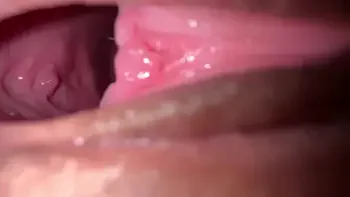 WIDE OPENED Pussy internal of 18 years old beautiful girl