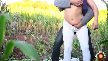 Hot anal fuck in a cornfield - Amateur Ana Chaude
