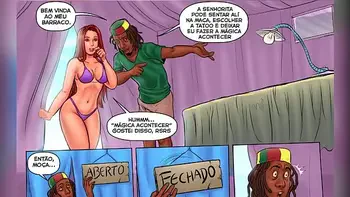 História em Quadrinho Pornô (Cartoon HQ) - Um Dia na Praia - As Patricinhas - Câmera Caseira