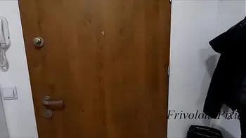 Horny slut fucked the delivery guy