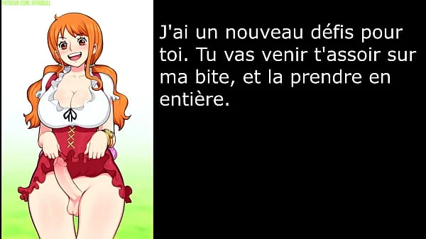 Hentai joi Nami FR One piece Futanari Assplay, CEI, Ass to mouth