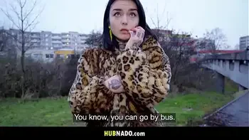 Sexy French Student Public Blowjob - Crystal Cherry, Martin Gun