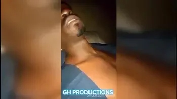 African teen worships my BBC cum on her tits